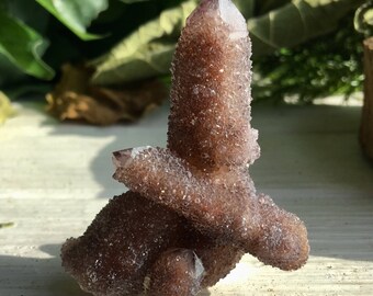 Amethyst Spirit Quartz (Cactus Quartz ) Crystal Point !!!