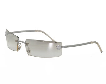 Chanel reflective transparent glasses