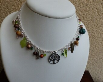 Silver tree of life necklace