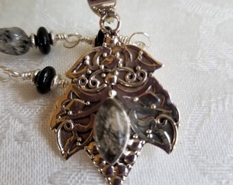 Quartz at It's Best Tourmalinated Quartz Necklace