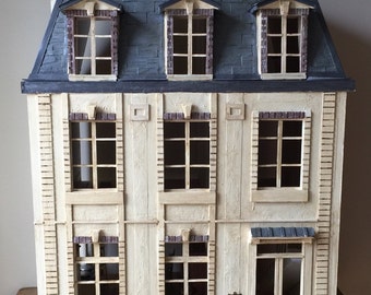 French Chateau, Dollhouse Chateau, Dollhouse, French Dollhouse, French Country Dollhouse, French Country Miniatures, 1:12 Dollhouse
