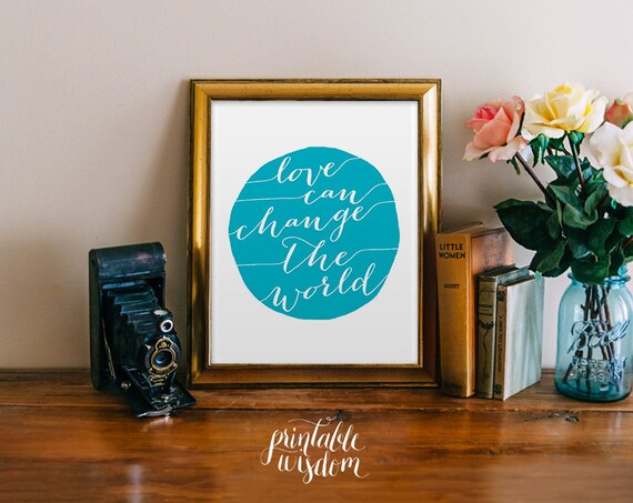 Items similar to Quote Print Art, Printable wall decor