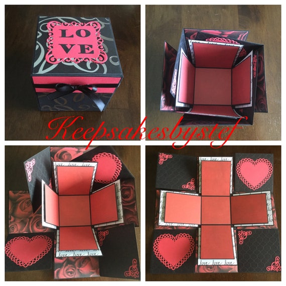 love heart explosion box love exploding box explosion box
