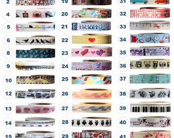 Washi Tape - NOVELTY Collection