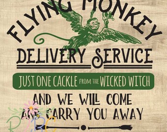 Flying Monkey Wizard of Oz t-shirt design SVG, DXF, PNG, Eps, Vector files for Silhouette, Cricut, Cutting Machines, Commercial Use