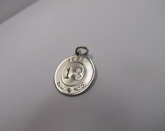 925 Sterling Silver Just 13 Charm W #870