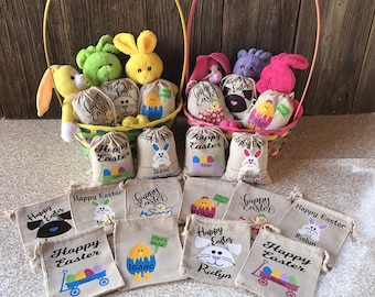 Personalized Easter Sacks, Personalized Easter Basket, Easter Sack, Easter Basket, Easter Treat Sack, Easter Treat Bag, Easter Bag