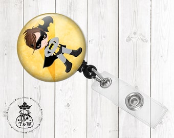 Batboy Fan Art Retractable ID Badge Holder