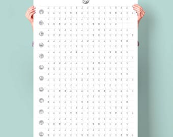 Large Calendar 2018 PRINTABLE. Minimalist Wall planner 2018 Business Planner A1 Family Wall Planner Life calendar Yearly Goals Planner