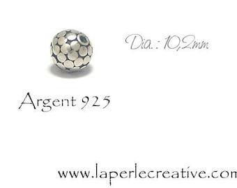 Pearl Silver 925 10mm dots