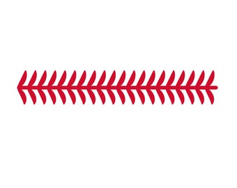 SVG Clipart Straight Baseball or Fastpitch or Softball Stitches Laces | Cutting Machine Art
