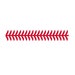 SVG Clipart Straight Baseball Stitches Laces | Cutting Machine Art