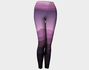 Purple Mountains Yoga Leggings