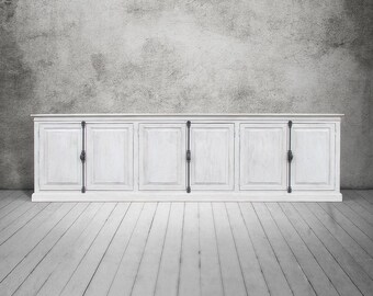 Media Console, Sideboard, Console Cabinet, Reclaimed Wood, Handmade, Buffet, Rustic