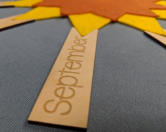 Sunshine with Months and Seasons Labels