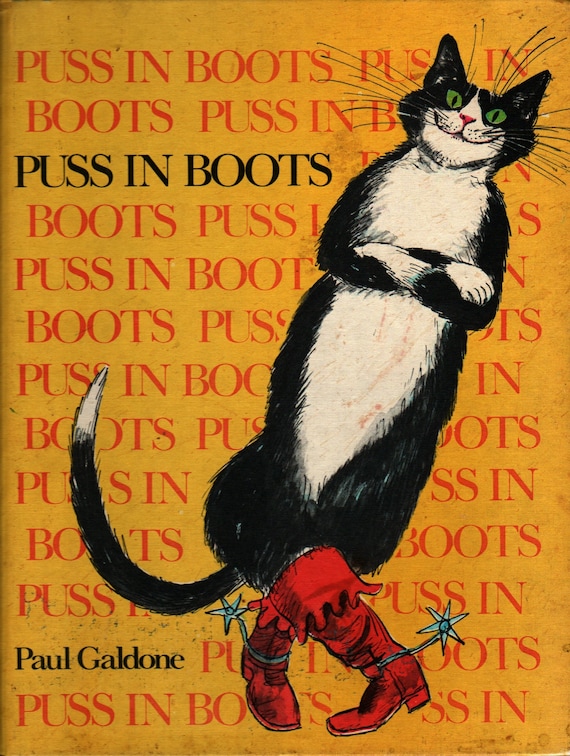 Puss In Boots + Paul Galdone + 1976 + Vintage Kids Book