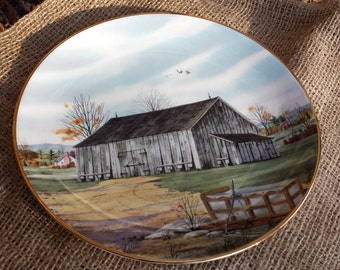 1983 "Southern Tobacco Barn" Plate