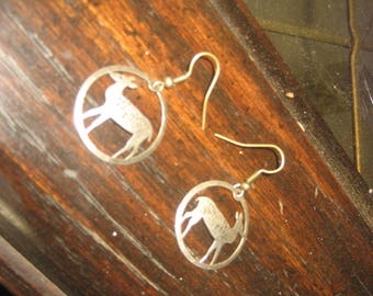 Deer/Doe/Fawn/Bambi Small Hoop Earrings