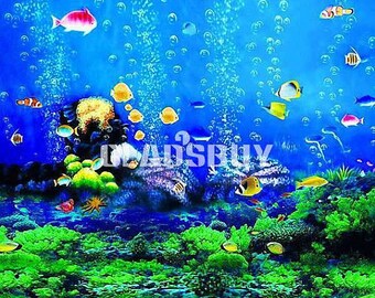 Underwater World 10ft x 10ft Wedding Backdrop Computer Printed Photography Background DT-XU-0332