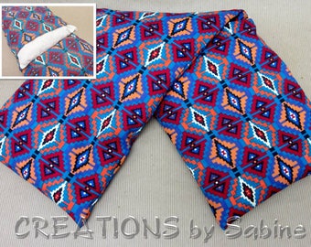 Heating Pack Washable Cover Microwaveable Corn Pillow Heat Therapy Cold Pack Native American Indian Hopi Design Pattern READY TO SHIP (529)
