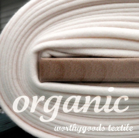Organic Cotton Fleece Yard Yardage Domestically Made GOTS