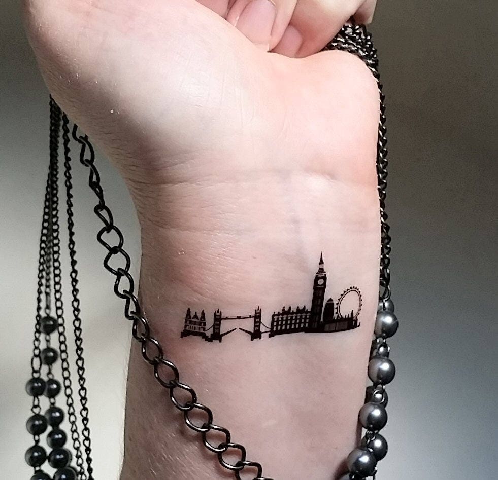 London skyline temporary tattoos