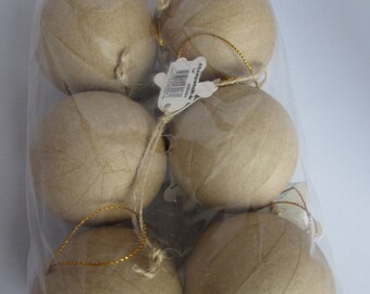 Pack of 6 Christmas Baubles to Decorate
