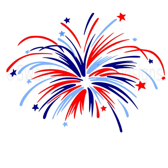 Download Monogram fireworks fourth of July Memorial Day SVG instant ...