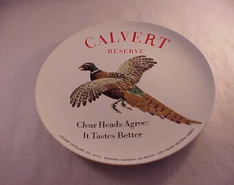 Calvert Reserve Whiskey Advertising Plate