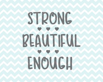 Strong is beautiful svg | Etsy