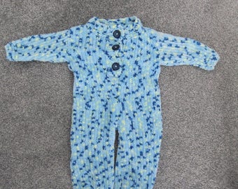 Boys Hand Knitted Sleepsuit - 3-6 Months