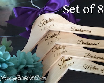 Bridesmaids gift, Wedding dress hanger, Engraved Hanger, Custom Hangers, Wedding hangers, Wedding, Bridal gifts, Wedding shower gifts, Bride