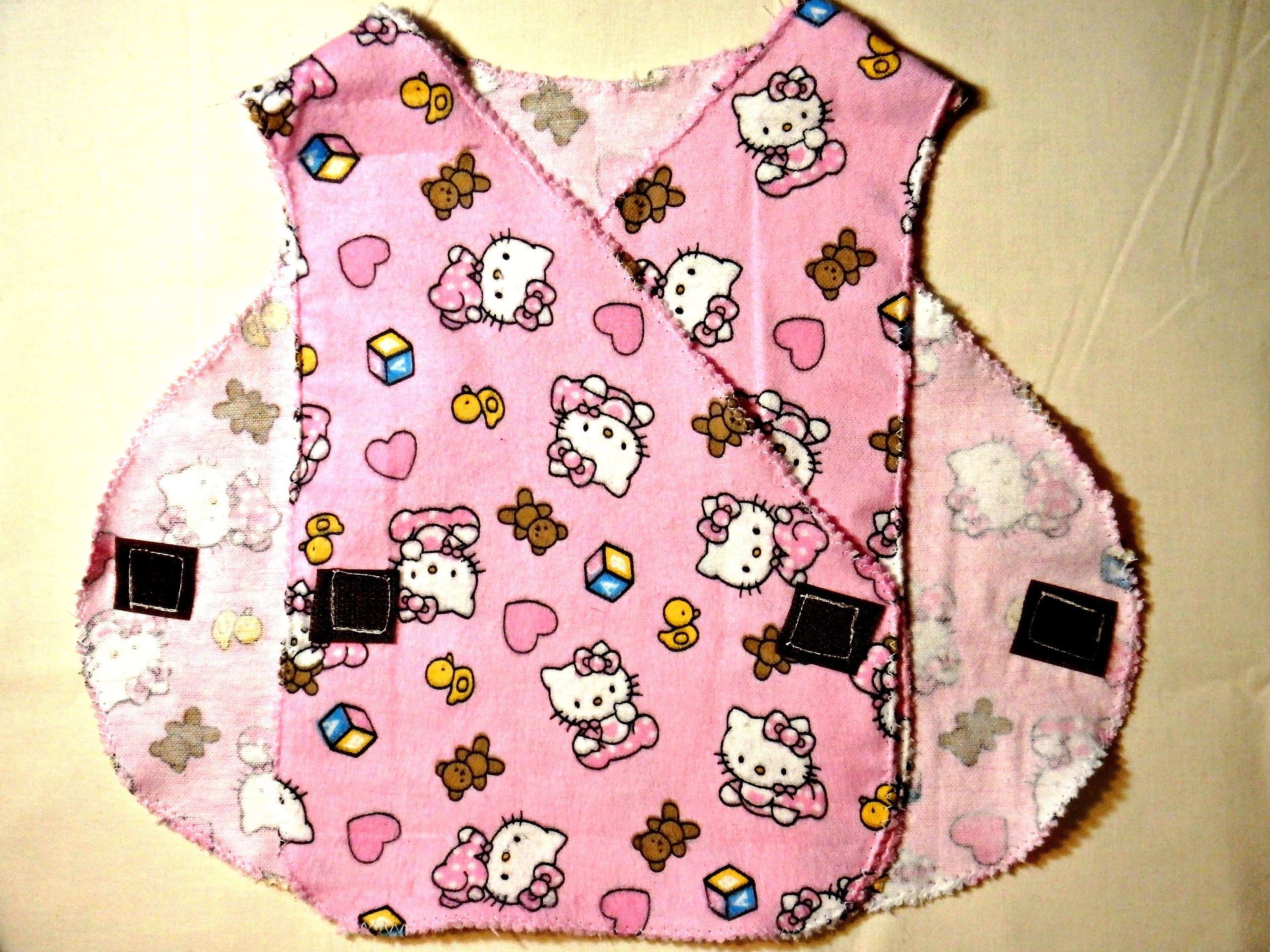 MICRO Preemie Hospital Gown Flannel NICU Approved Gown 3-5