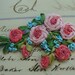 Beautiful Intoxicating Vintage Silk Ribbon Embroidery Luxurious Applique Mint Condition