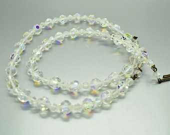 Aurora Borealis Glass Bead Necklace