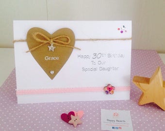 Personalised Handmade Birthday Card - 21st Birthday Card - 18th Birthday Card - 30th Birthday Card - 40th, 50th, 60th, 70th Birthday Card