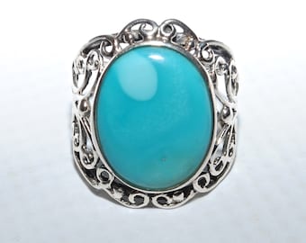 Sterling Silver Sleeping Beauty Ring Sz 9.25 #5511