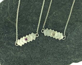 Double Direction Chevron Necklace