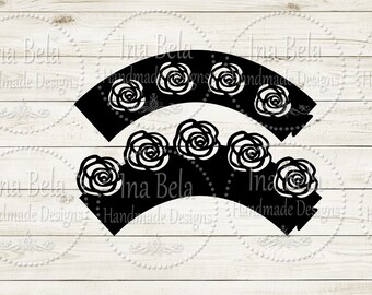 Cupcake Svg,Laser Cut File,Svg Files for Cricut,Cupcake Box,Silhouette Cut File,Cut Vector File,Silhouette Svg Files,Silhouette Cameo Svg