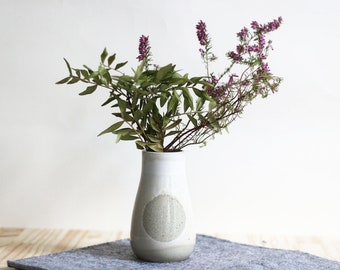 Moon - ceramic - hand-made vase