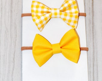Spring Sunshine Bows, Yellow
