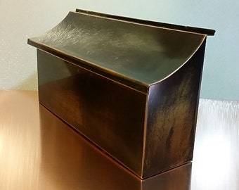 Flush Mount Patina Copper Mailbox