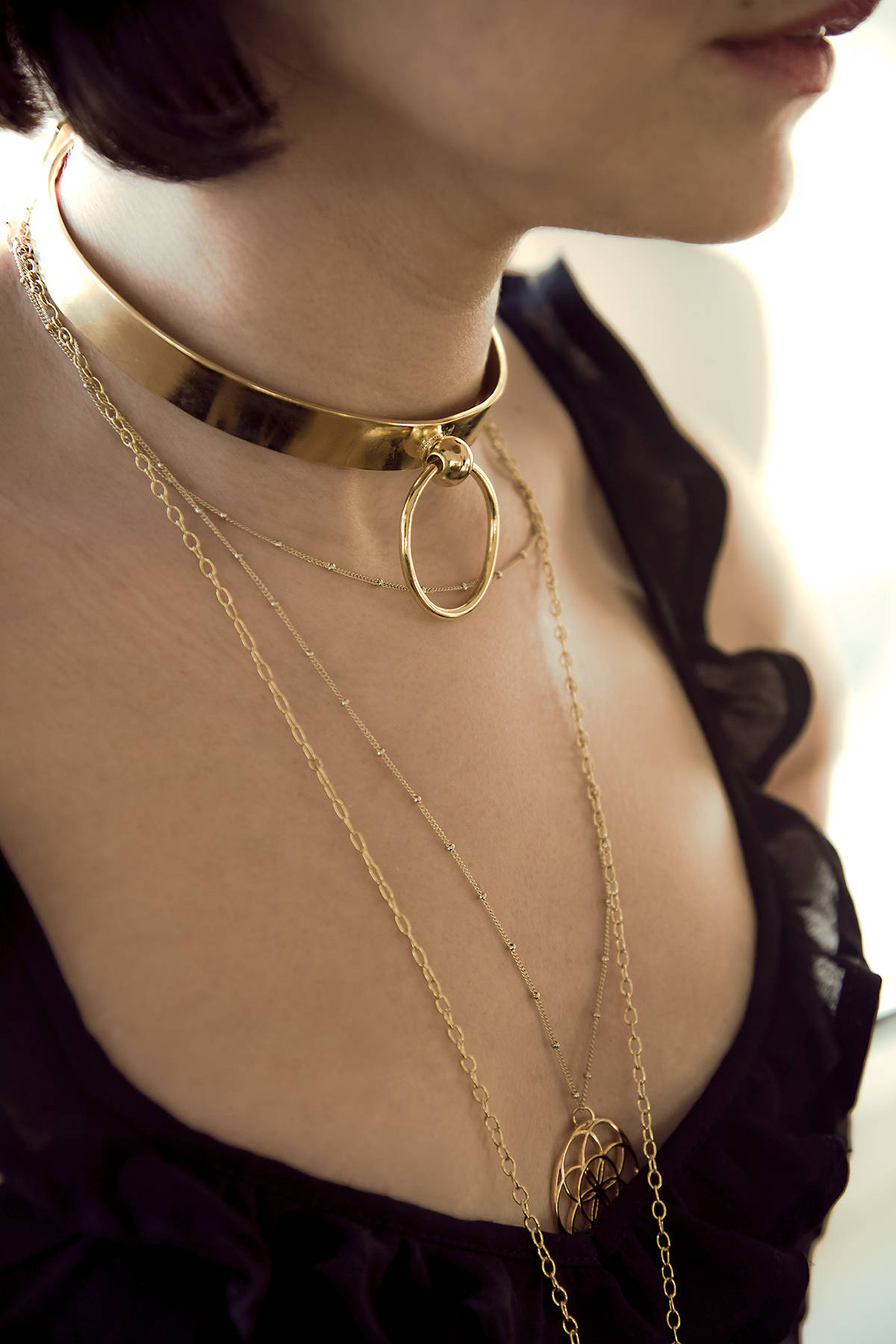 lockable collar necklace