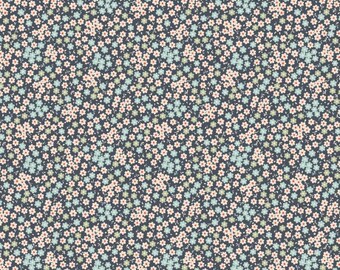 Tilda fabric 50 x 55 cm Dark Slate Tess coupon