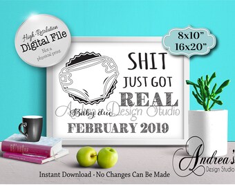 Shit just got real | Etsy