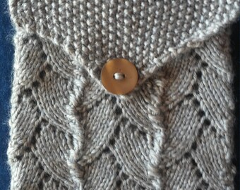 Knitted Lace Tablet Cozy