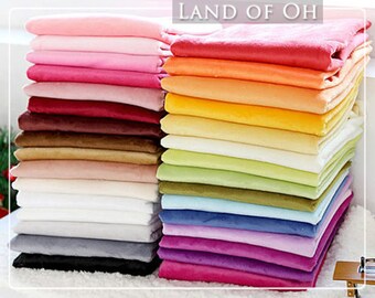 1 mm Smooth Cuddle Minky Fabric, Solid Minky Fabric, Choose from 31 Colors, Fabric By the Yard - 101987