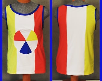 MADE TO ORDER Katy Perry "Beach Ball" Superbowl Costume Inspired Tank Top for Men