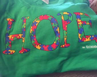 Long Sleeve Green HOPE T