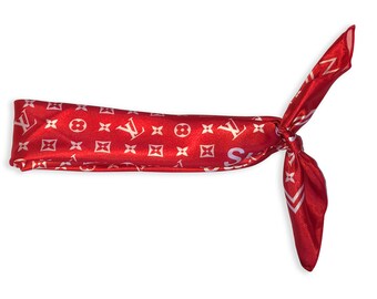 Custom Red LV Inspired Bandana
